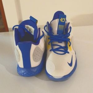 Nike Kids' KD Trey 5 VII GS AT5685-101 White Racer Blue Basketball Shoes 6.5